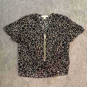 Michael Kors Leopard Top